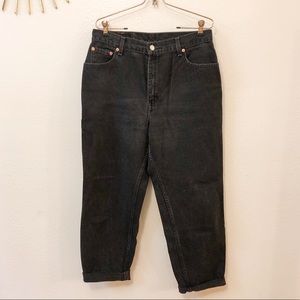 550 Levi’s - Black, High Waist, Mom Jeans